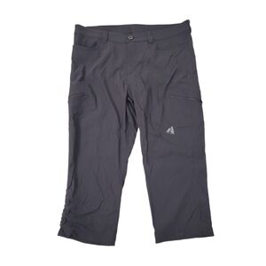 Eddie Bauer Women's Black First Acsent Crop Nylon Hiking Pants Size 12